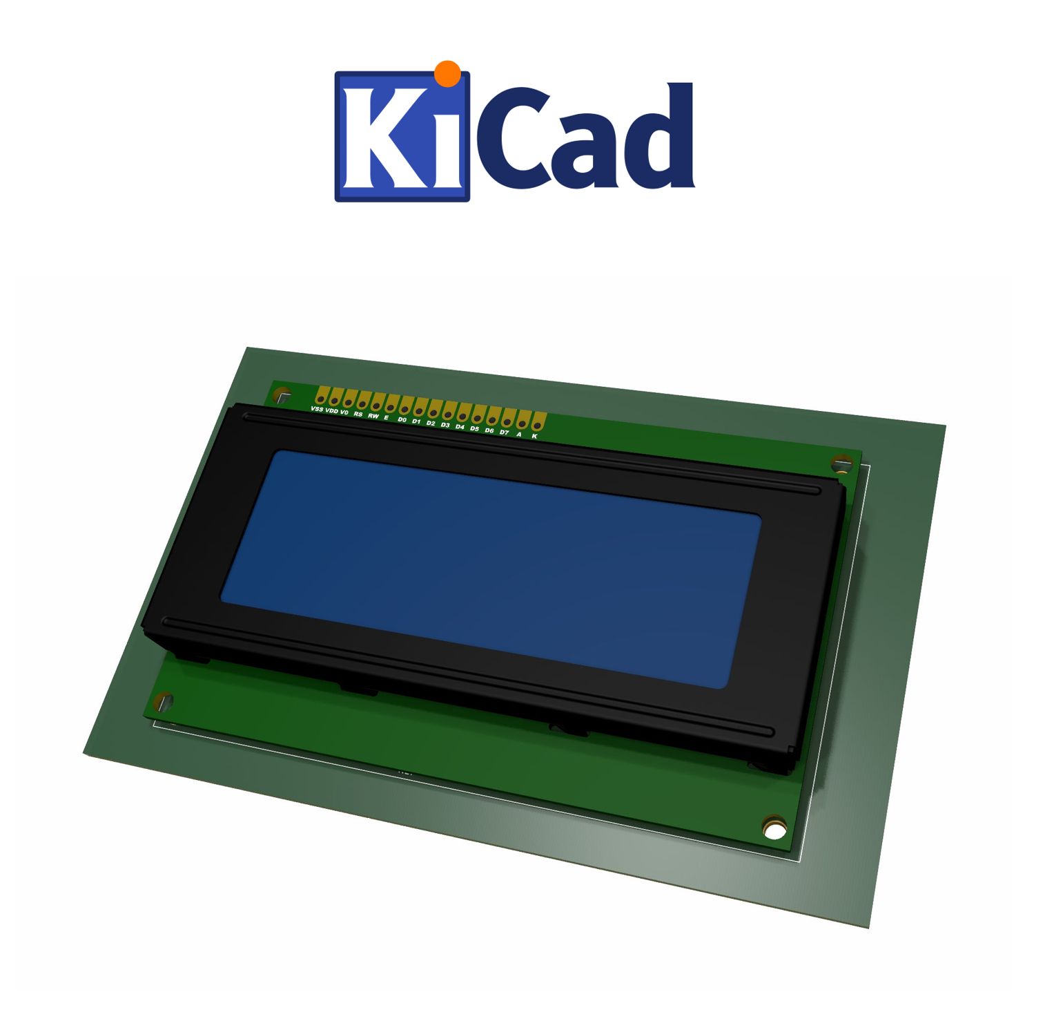 Display LCD 2004 KiCad 6+
